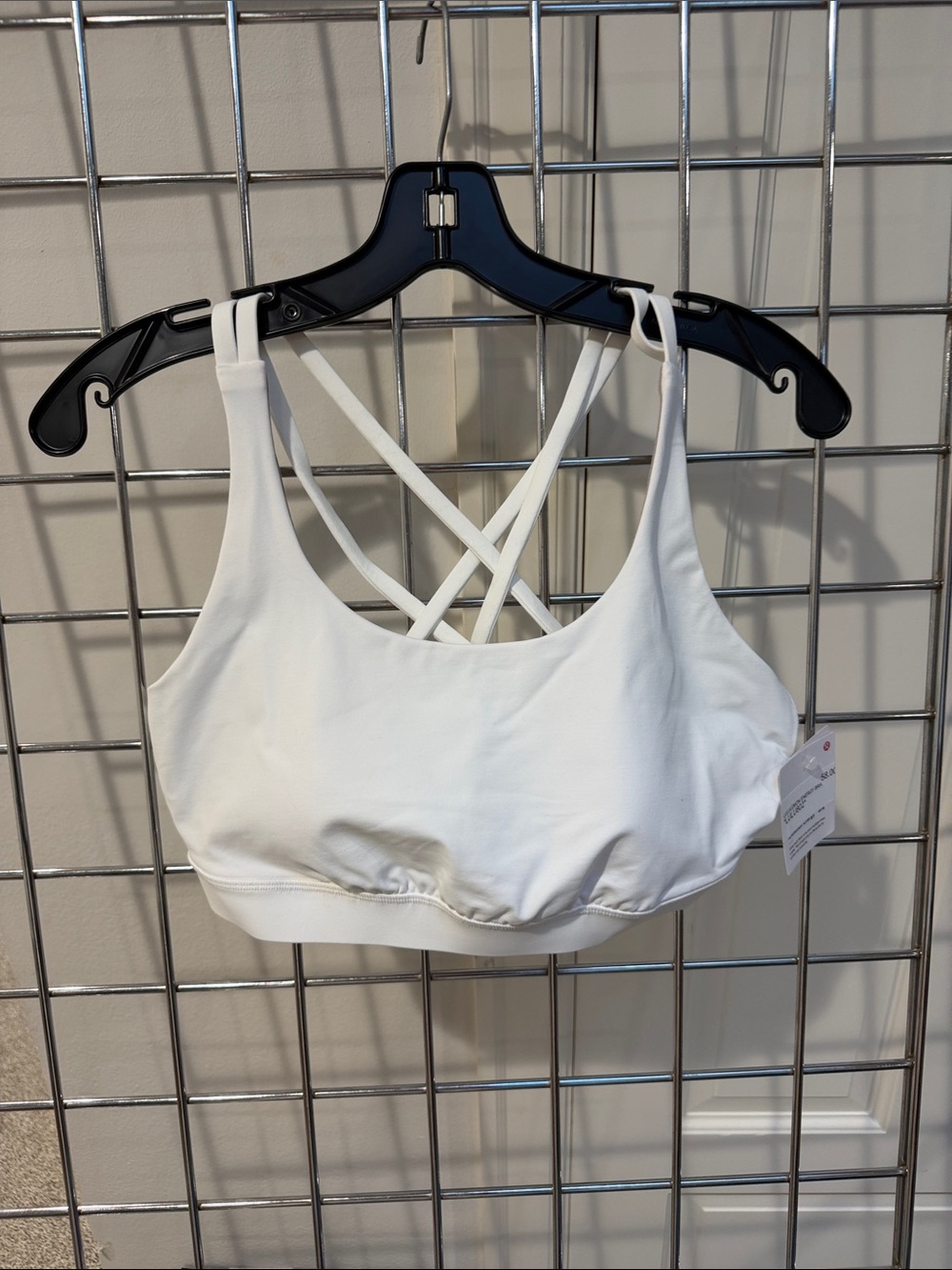 lululemon athletica White Strappy Crisscross Sports Bra